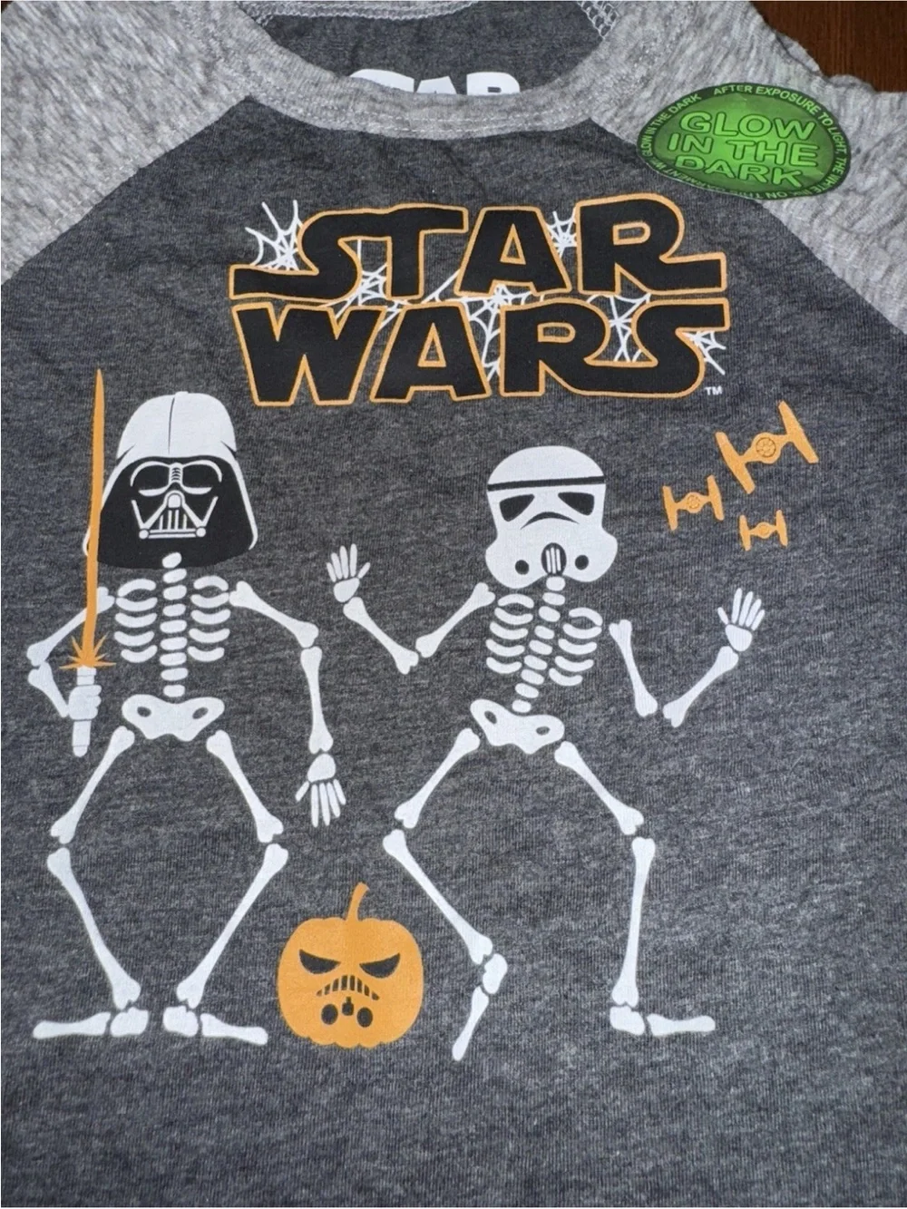 NWT Boys 2T Star Wars Vader Storm Trooper Halloween Short Sleeve Tee Shirt